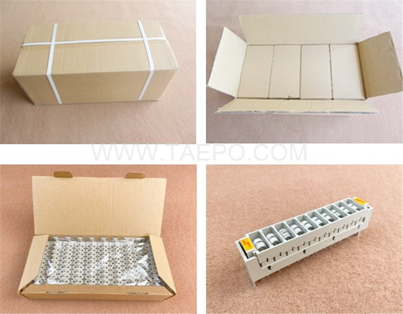 Packing pictures for 10 pairs 3-pole over-voltage protection magazine for LSA module