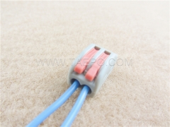 412 compact electrical splicing connector, 2-wire, 0.08-2.5mm² conductor