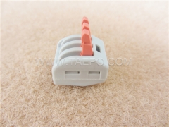 413 compact electrical splicing connector, 3-wire, 0.08-2.5mm² conductor