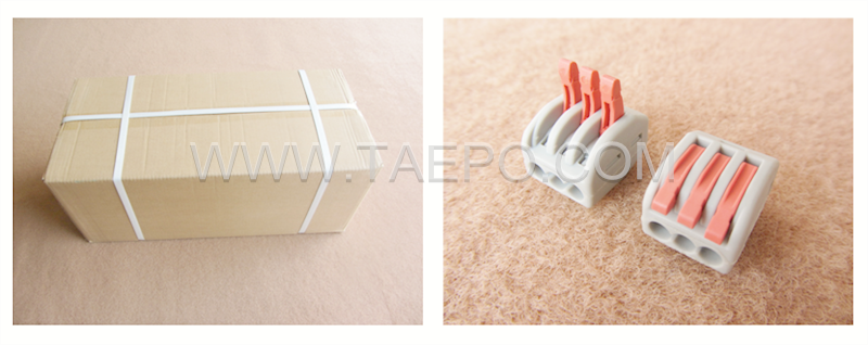 packing picture for 413 compact electrical splicing connector, 3-wire, 0.08-2.5mm2 conductor