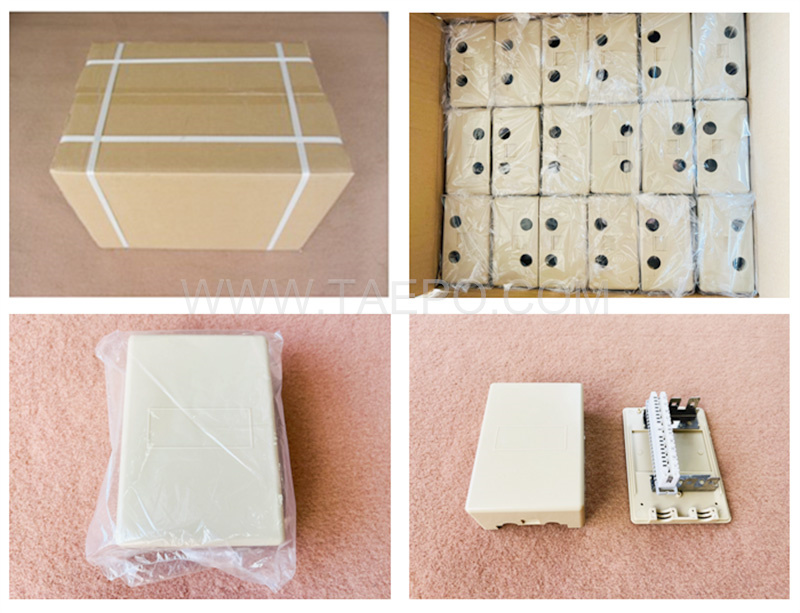 Packing pictures for Indoor 30 pairs distribution point box for LSA module