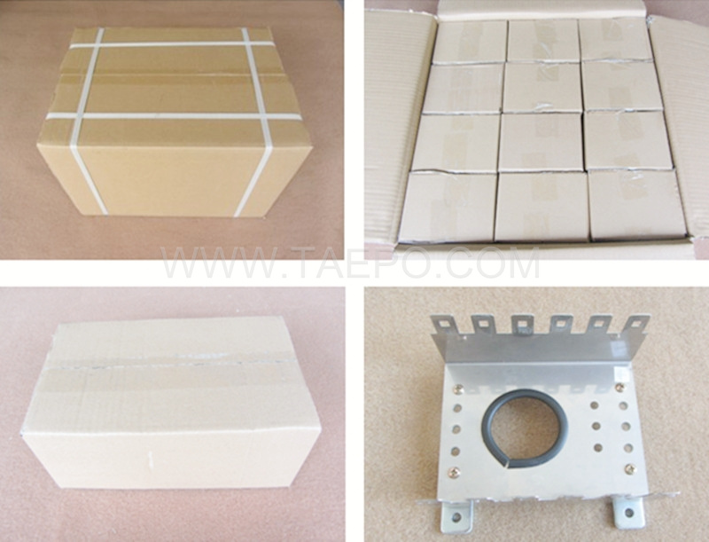 packing picture for 10 pairs LSA back mount frame, 6 ways, narrow bays cable heads 80