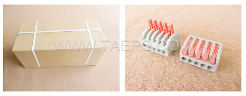 packing picture for 415 compact electrical splicing connector, 5-wire, 0.08-2.5mm2 conductor