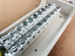 Outdoor 10 pairs distribution point box for STB module, 270x145x81mm, screw locking, plastic housing, with STB module without protection