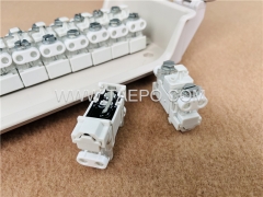 Outdoor 10 pairs distribution point box for STB module, 270x145x81mm, screw locking, plastic housing, with STB module without protection