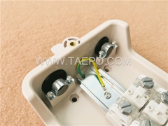Outdoor 10 pairs distribution point box for STB module, 270x145x81mm, screw locking, plastic housing, with STB module without protection