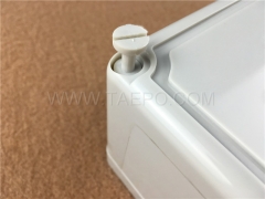 Indoor 50 pairs distribution point box for LSA module, 208x157x90mm, screw locking, plastic housing, with back mount frame, without LSA module