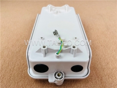 Outdoor 10 pairs distribution point box for STB module, 270x145x81mm, screw locking, plastic housing, with STB module with over-voltage protection
