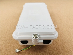 Outdoor 10 pairs distribution point box for STB module, 270x145x81mm, screw locking, plastic housing, with STB module with over-voltage protection