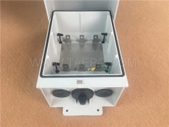 Outdoor 30 pairs connection box 1B 11 for LSA module, 250x175x111mm, RFP housing, snap-on locking, with back mount frame, without LSA module, without carved logo, with lock