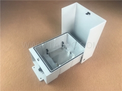 Outdoor 30 pairs connection box 1B 11 for LSA module, 250x175x111mm, RFP housing, snap-on locking, with back mount frame, without LSA module, without carved logo, with lock