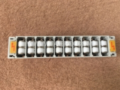 10 pairs 2-pole over-voltage protection magazine for LSA module, with GDT arrester