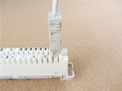 2-pole connection cord, LSA test plug to LSA test plug