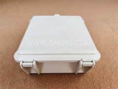 Outdoor 10 pairs distribution point box for STB module, 195x191x81mm, key locking, plastic housing, with STB module with over-voltage protection