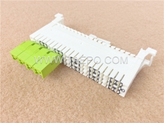 10 pairs disconnection module with wire guide, with earth bar