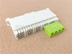 10 pairs disconnection module with wire guide, with earth bar