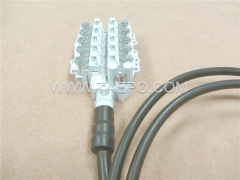 10 pair dropwire STUB terminal block with 3m cable, without protection, grease filled