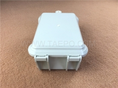 Outdoor 30 pairs distribution point box for LSA module, 216x134x82mm, key locking, plastic housing, with back mount frame, without LSA module