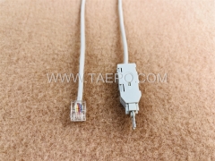 4-pole test cord, LSA test plug to 6P4C modular plug, 1.5m