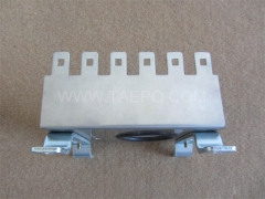 10 pairs LSA back mount frame, 6 ways, narrow bays cable heads 80