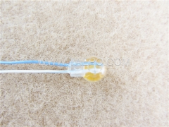 UY butt connector, 2-wire, 0.4-0.7mm conductor, max insulation 1.52mm, single pin, gel filled