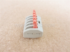 415 compact electrical splicing connector, 5-wire, 0.08-2.5mm2 conductor