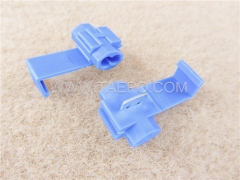 560 run & tap connector, 2-wire, AWG18-14 conductor, single pin, blue