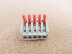 415 compact electrical splicing connector, 5-wire, 0.08-2.5mm2 conductor