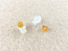 UY butt connector, 2-wire, 0.4-0.7mm conductor, max insulation 1.52mm, single pin, gel filled