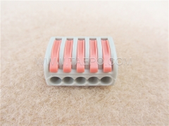 415 compact electrical splicing connector, 5-wire, 0.08-2.5mm2 conductor