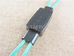 UDW2 dropwire inline connector, 4-wire, 0.9-1.3mm conductor, max insulation 4.4mm, single-pin, gel filled
