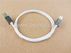 2-pole HW connection cord, test plug to test plug, 1.5m