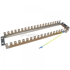 10 pairs LSA rack mounting frame, 20 ways, stainless steel