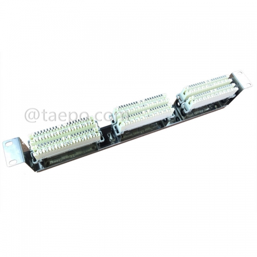 10 pairs LSA rack mounting frame, 6 ways, stainless steel