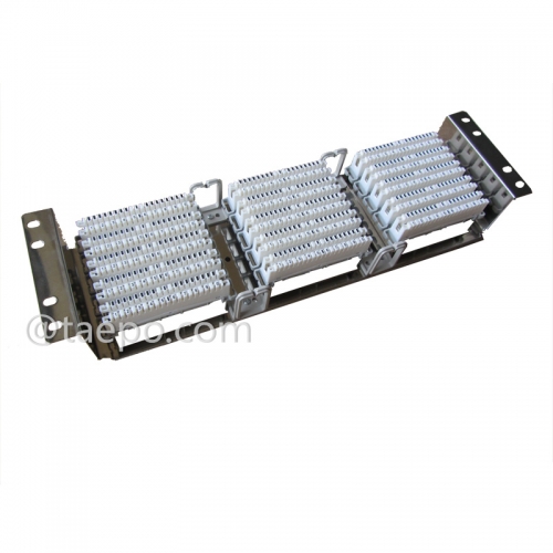 10 pairs LSA rack mounting frame, 15 ways, stainless steel