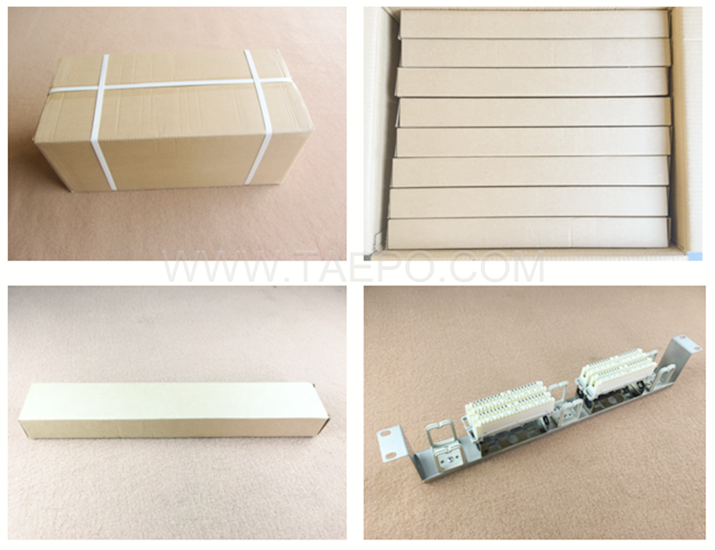 packing picture for 10 pairs LSA rack mounting frame, 4 ways, stainless steel