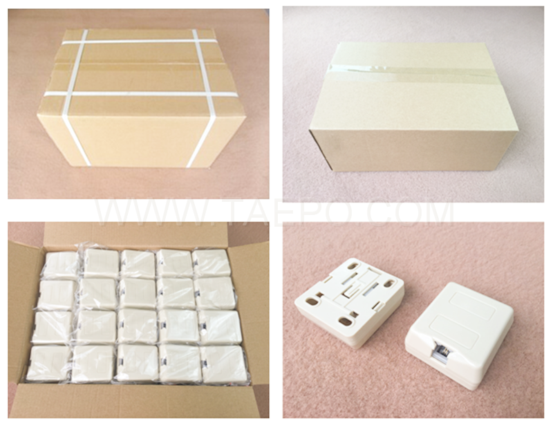 Packing Picture for 1 port CAT3 2P2C RJ11 telephone connection box jelly filled