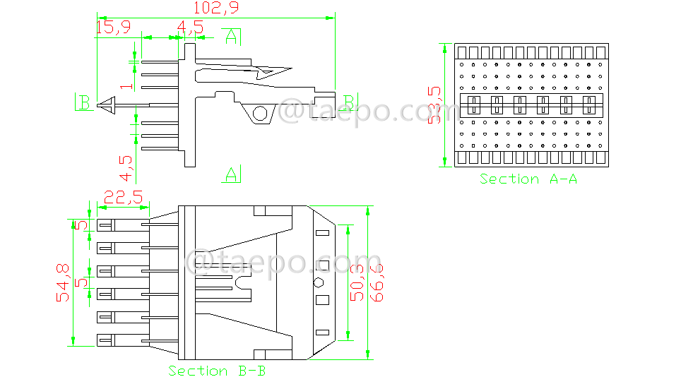 drawing for D9 DDF block 