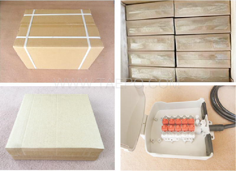 Packing pictures for Outdoor 10 pairs terminal box for STUB module with over-voltage protection