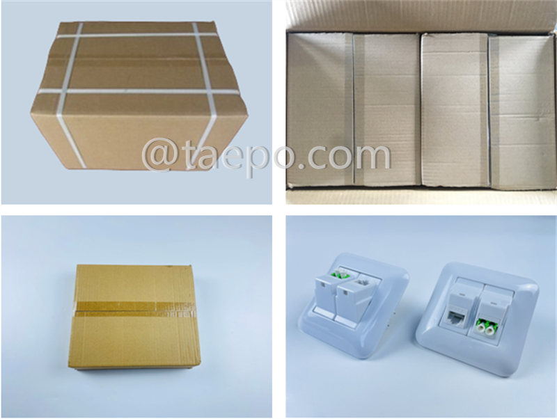 Packing pictures for Hybrid outlet LC/APC duplex + 1-port keystone jack CAT6 UTP 8P8C
