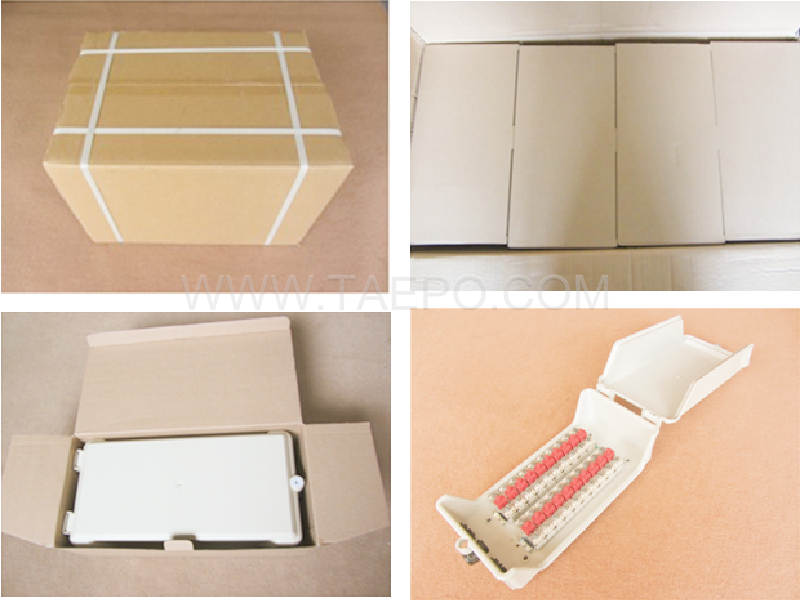 Packing pictures for Outdoor 20 pairs distribution point box for STB module with over-voltage protection