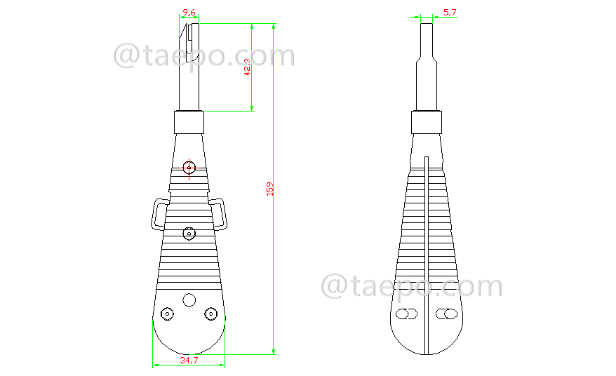 Drawing for Insertion Tool for Ericsson Modules