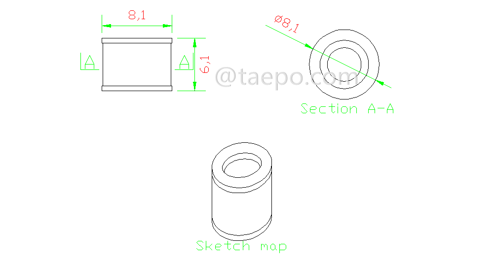 Schematic Diagrams for 2-Electrode Gas Discharge Tube GDT