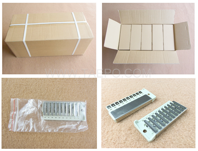 Packing pictures for 5 pairs over-voltage protection magazine 