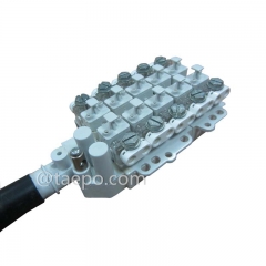 10 pair dropwire STUB terminal block with 3m cable, without protection, grease filled