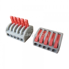 415 compact electrical splicing connector, 5-wire, 0.08-2.5mm2 conductor