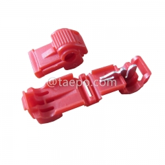 951 self-stripping electrical tap connectors, 1-wire, AWG22-18 conductor, single pin, red
