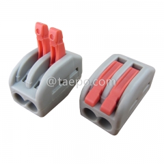 412 compact electrical splicing connector, 2-wire, 0.08-2.5mm² conductor