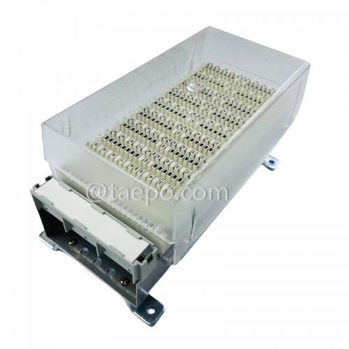 100 pairs LSA disconnection block, with label holder, earth wire, mounting accessories
