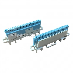 10 pairs super compact profile connection module with wire guide